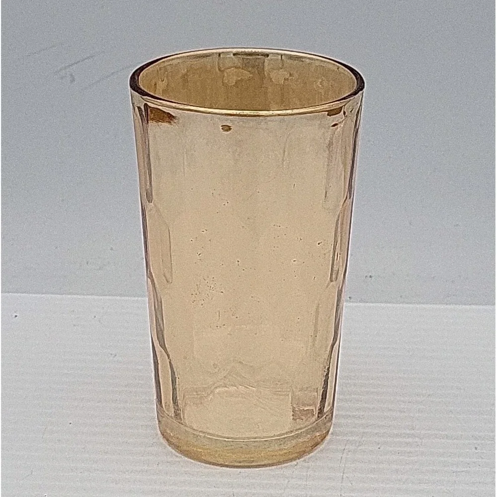 Jeannette Marigold Hex Optic Iridescent Honeycomb Tumbler‎